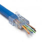 202048J ezEX-RJ45 Modular Plug: Platinum Tools ez-EX48, for Round, Solid or Stranded CAT6A Cable - Pass-Through