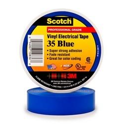 3M-35-BU Electrical Tape: 3M 35 Vinyl, Blue