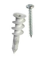 DASDP-PNZIP8 Drywall Anchor Kit: Zip-It, Plastic, #8 with Pan Head Screw