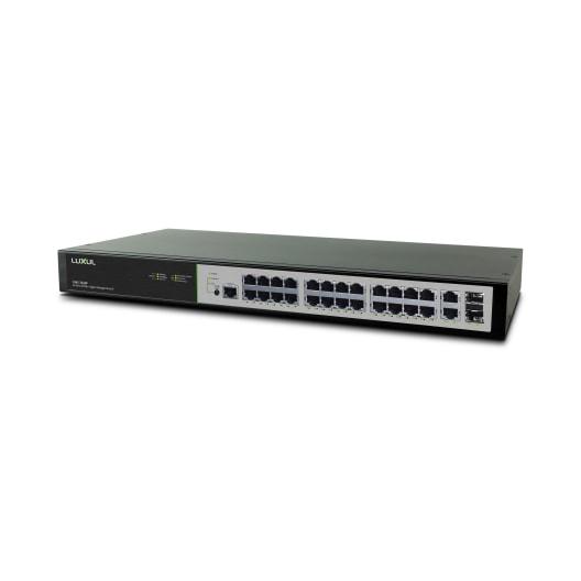 Ethernet Switch: Luxul XMS-2624P, 26 Port, Gigabit with PoE+, Managed