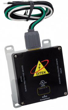 DTK-120/240HD2 Ditek 120/240 VAC Split Phase, 3W(+G), 100kA, SPD Type 1 & 2, UL1449  Listed