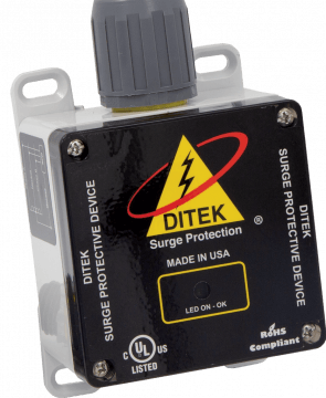 DTK-120/240HD Ditek 120/240 VAC Split Phase, 3W(+G), 50kA, SPD Type 1 & 2,  UL1449 Listed